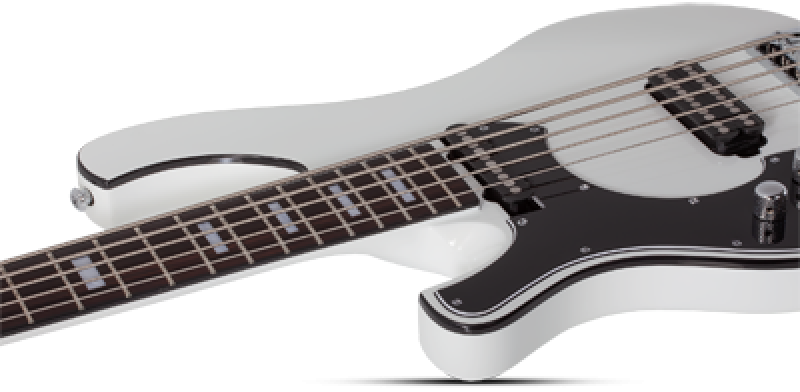 SCHECTER Bassgitarre, Stargazer-5, Gloss White, Linkshänder