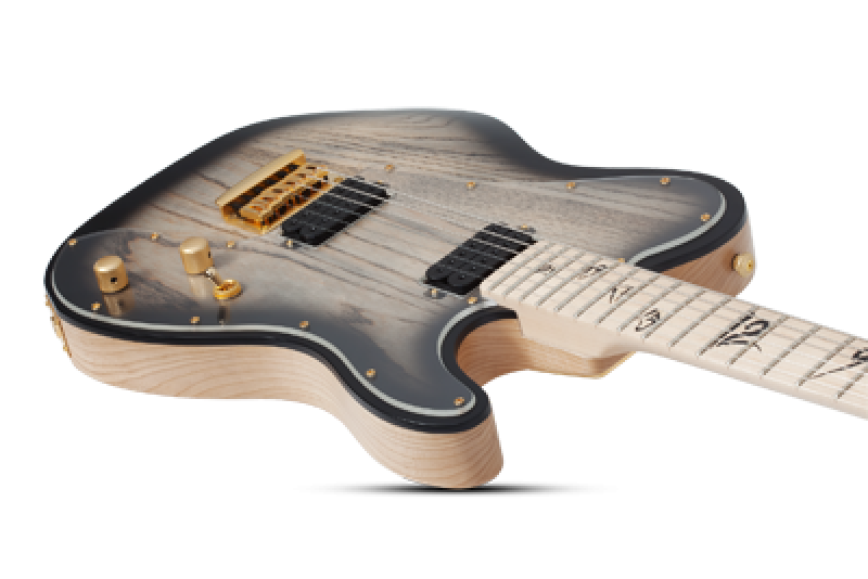 SCHECTER E-Gitarre, Signature Meegs PT EX, Charcoal Burst
