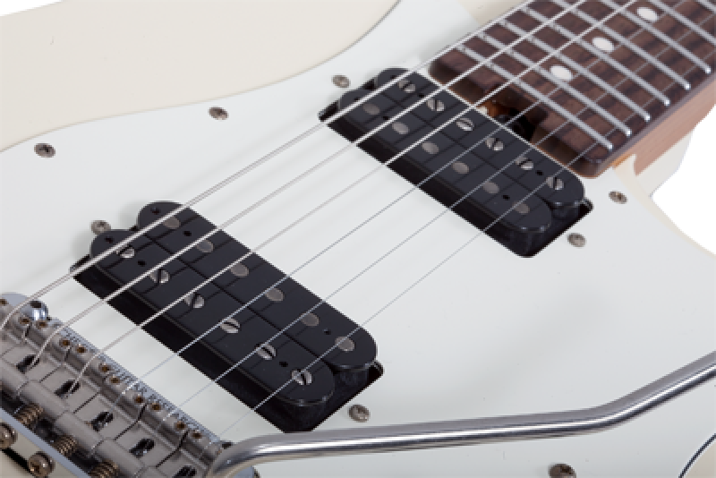 SCHECTER E-Gitarre, Sunset Custom USA Wembley HH, Vintage White Aged N