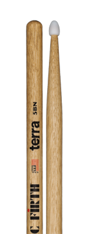VIC FIRTH Drum Sticks, Terra Serie, 5BTN, Nylon Tip
