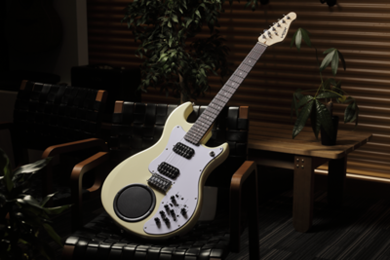 VOX E-Gitarre, APC-2, Humbucker, Built In Speaker, White