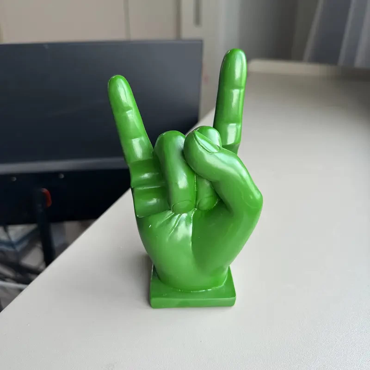 ROCK-HUS Stickhalter Hand Grün