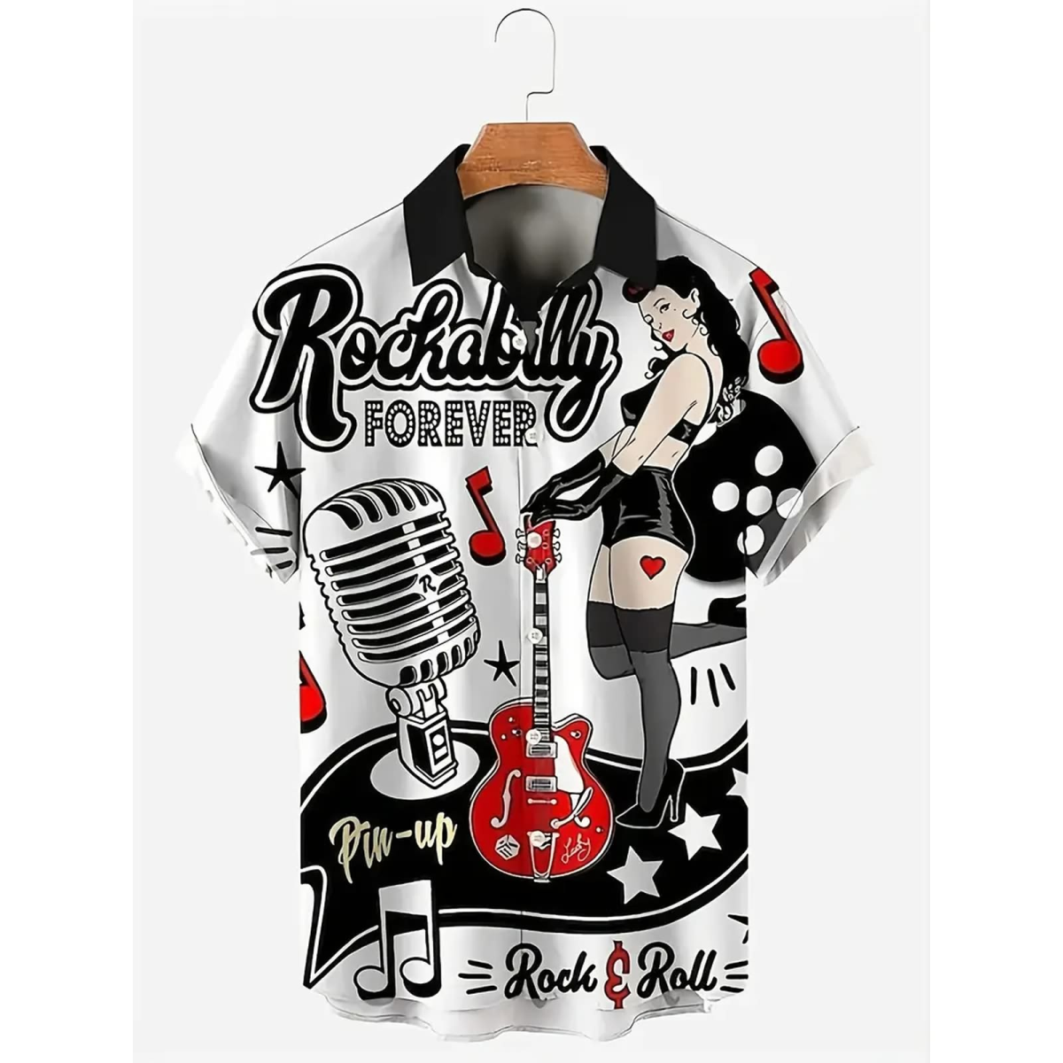 ROCK-HUS Hawai-Shirt Rockabilly Forever XL