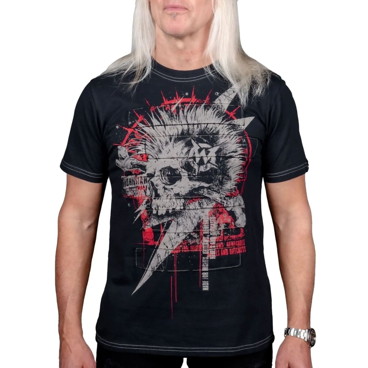 WORNSTAR Herren Artist Asylum Collection Riot Tee T-Shirt schwarz L
