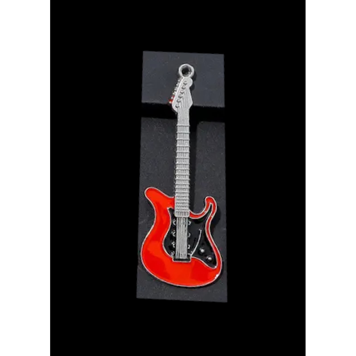 ROCK-HUS Kühlschrankmagnet Gitarre Metall Rot