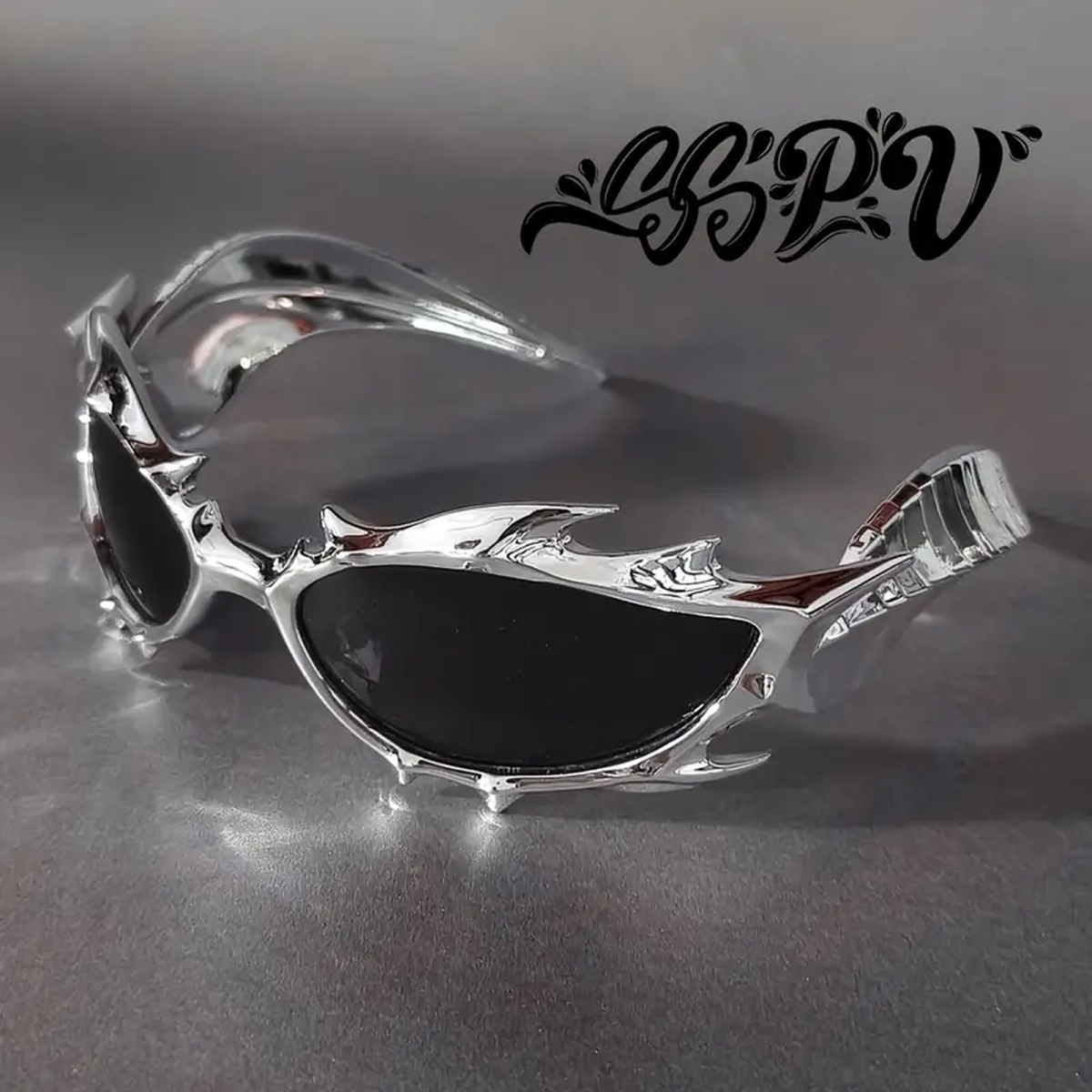 ROCK-HUS Sonnenbrille Dragon Silber/Schwarz
