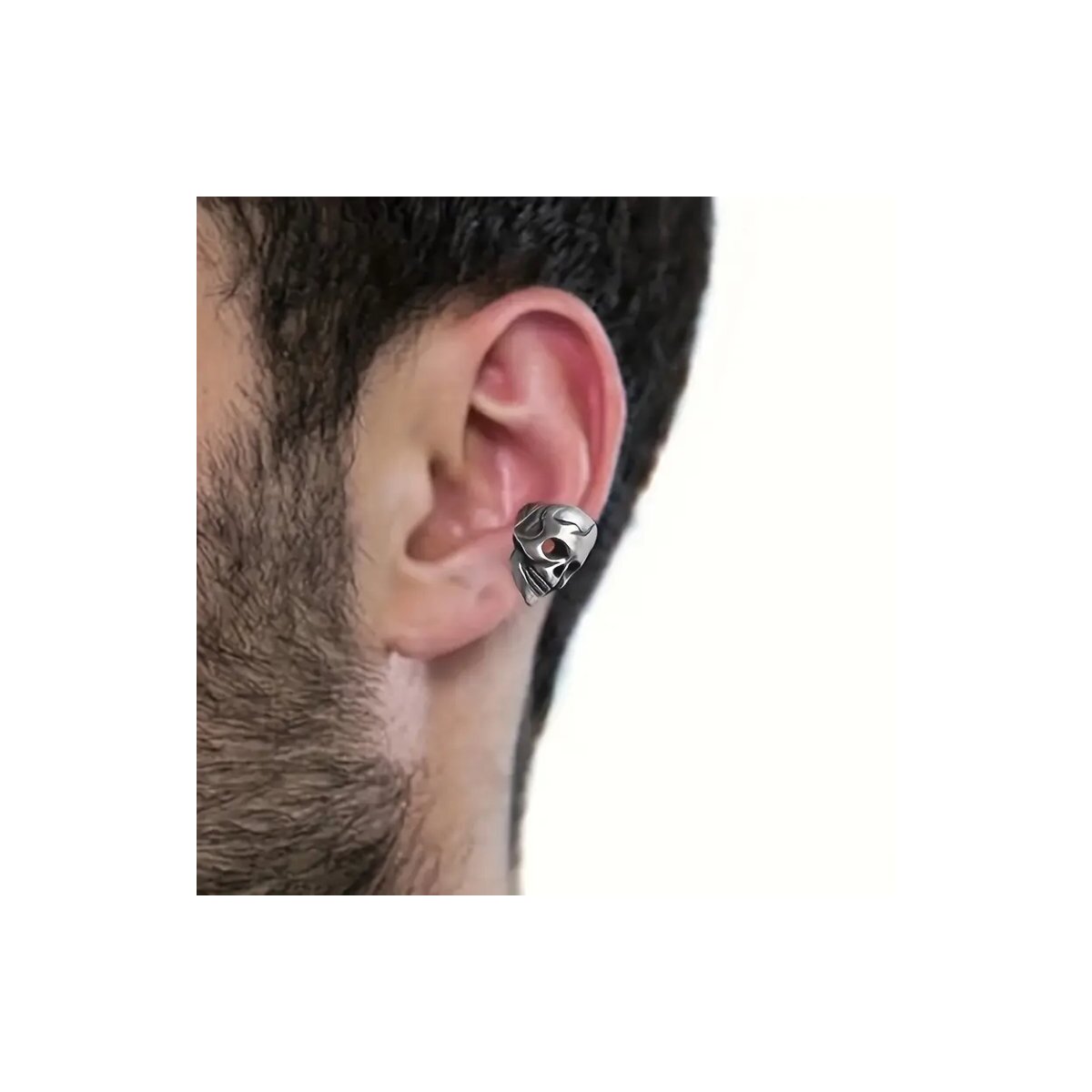 ROCK-HUS Ohrclip Skull