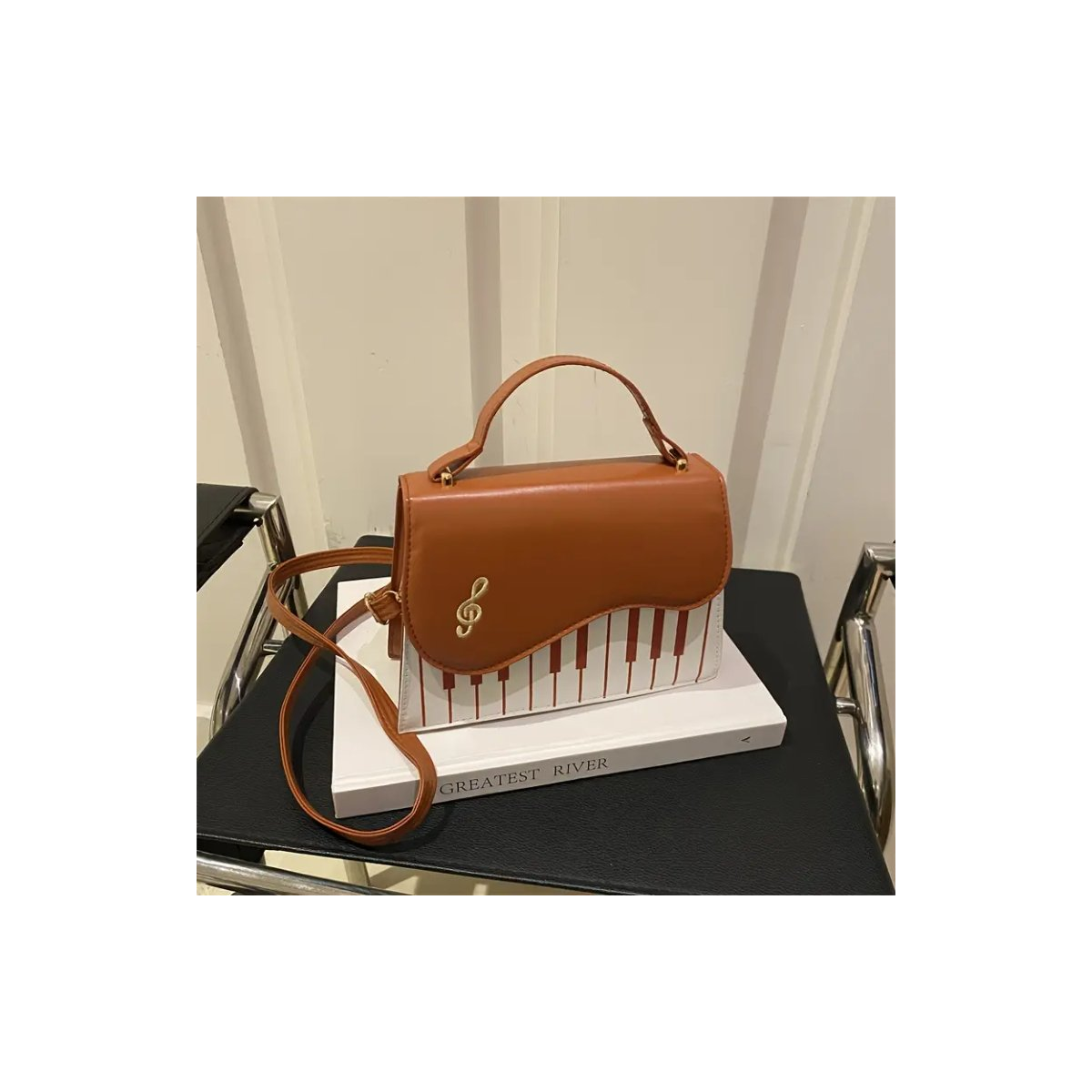 ROCK-HUS Elegante Klaviaturtasche braun