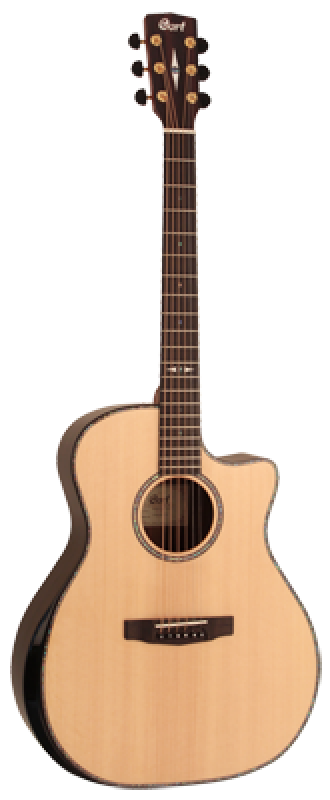 CORT Westerngitarre, GAPF-BV, Natur, Preamp