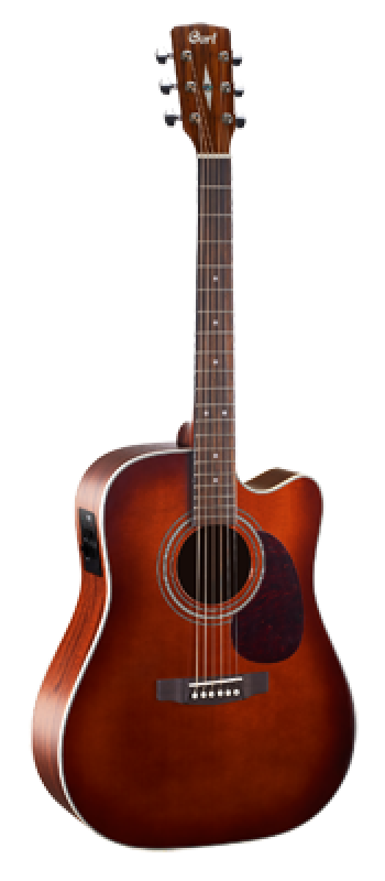 CORT Westerngitarre, MR500E, Brown/Open Pore, Preamp