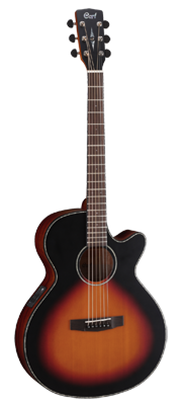 CORT Westerngitarre, SFX-E, 3-Tone Sunburst, Preamp