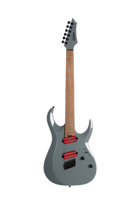 CORT E-Gitarre, X-700  Mutility II, Tactical Grey, Tasche