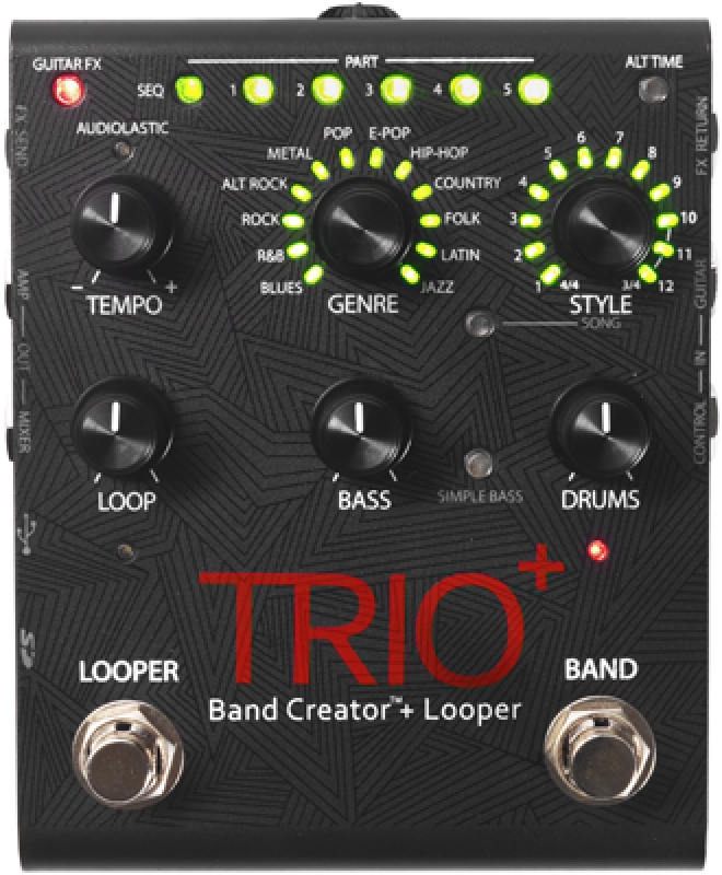 DIGITECH Effektpedal, Trio+, Band Creator mit Looper