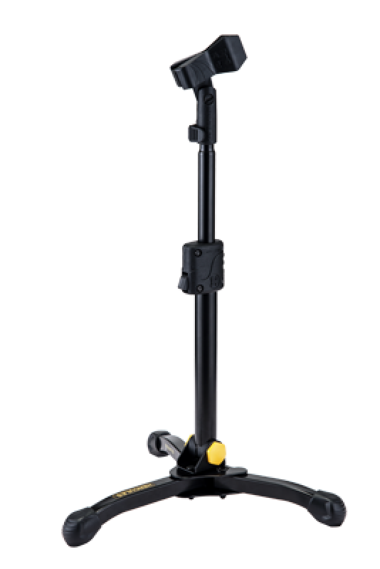 HERCULES Mikrofonständer, 31,5-47,5cm, dreibeinig, auf Bodennähe neigb