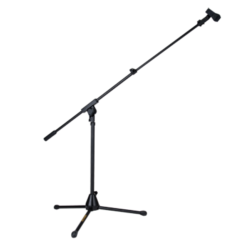 HERCULES Mikrofonständer, 65,5cm, Teleskopgalgen, dreibeinig, für Drum