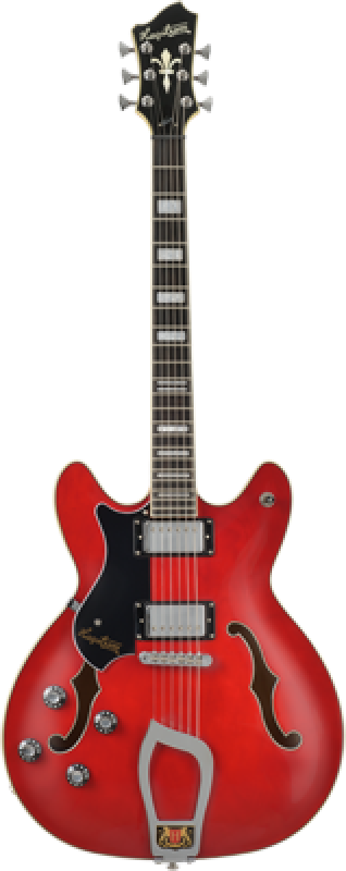HAGSTROM E-Gitarre, Viking, Transparent Cherry, Linkshänder