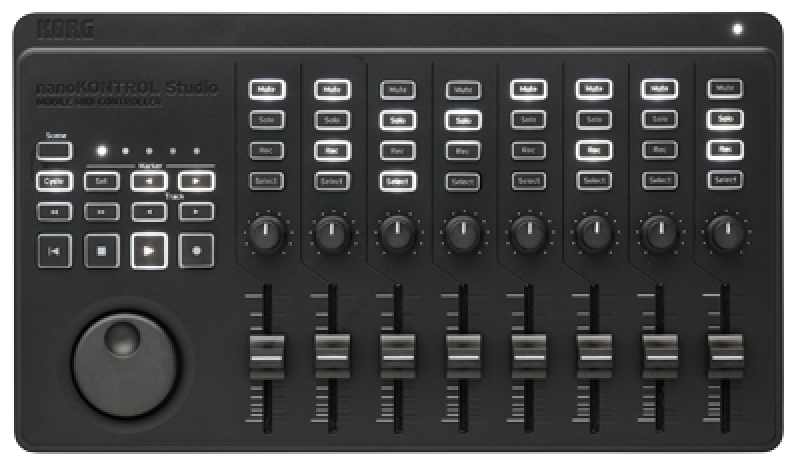 KORG USB-Controller, Bluetooth, nanoKONTROL Studio, schwarz
