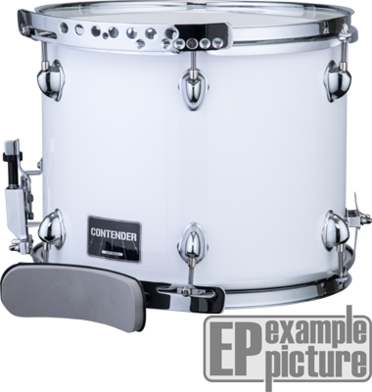 MAPEX Marching Snare Drum, Contender Series, 14"x12", Gloss White, Tra