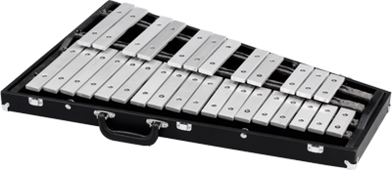 MAJESTIC Konzertglockenspiel, 2.5 Oktaven G5-C8, Aluminium, Koffer, Zu