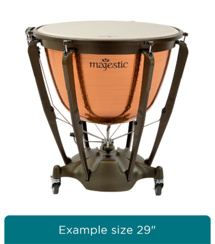 MAJESTIC Pauke, Symphonic Grand Series, 20", Kupfer, gehämmert, tiefge