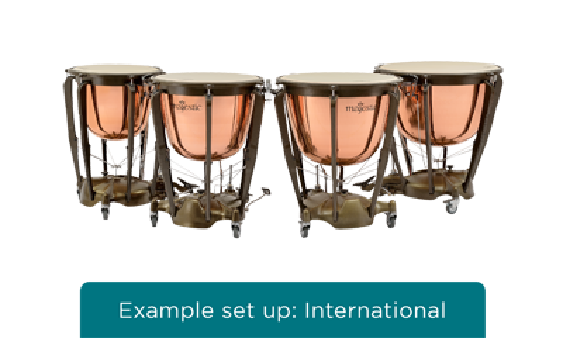 MAJESTIC Pauke, Symphonic Grand Series, 23", Kupfer, poliert, tiefgezo