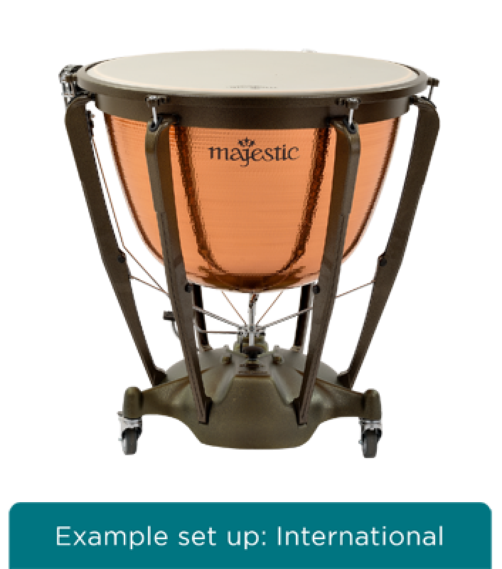 MAJESTIC Pauke, Symphonic Grand Series, 23", Kupfer, gehämmert, tiefge