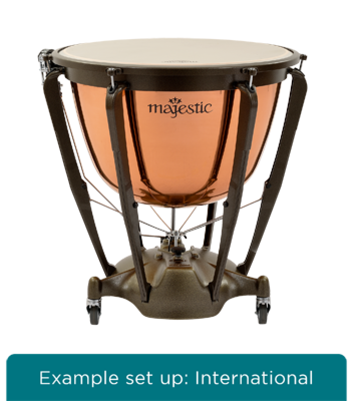 MAJESTIC Pauke, Symphonic Grand Series, 32", Kupfer, poliert, tiefgez.