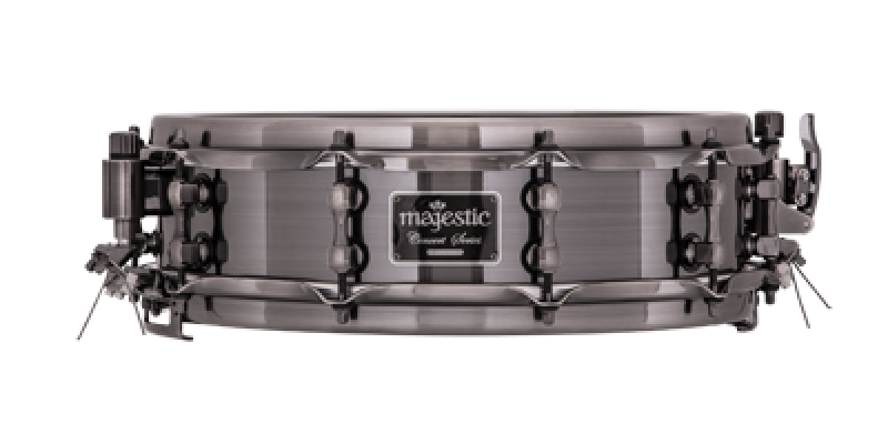 MAJESTIC Konzert Snare, Concert Black Series, 14"x4", Aluminium, schwa