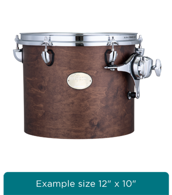 MAJESTIC Konzert Tom, Prophonic Series, 13" x 11", Dark Coffee