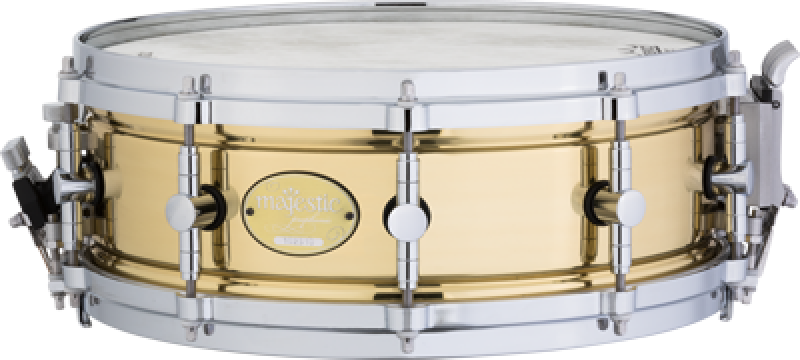 MAJESTIC Konzert Snare, Prophonic Series, 14" x 5", Messing, verchromt
