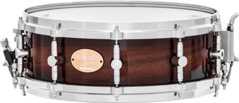 MAJESTIC Konzert Snare, Prophonic Series, 14" x 5", Walnuss, verchromt