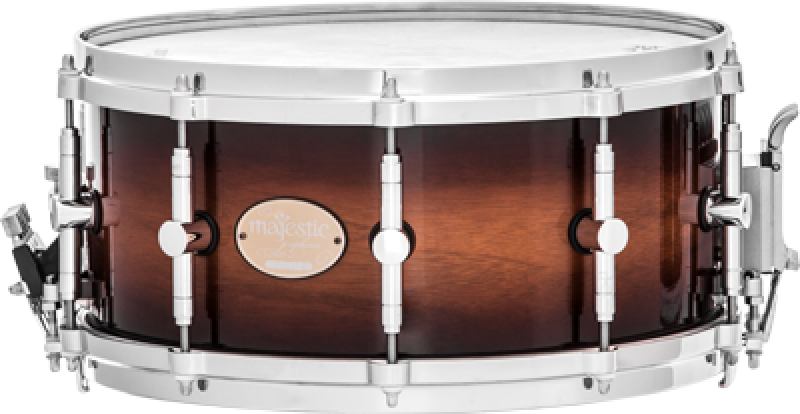 MAJESTIC Konzert Snare, Prophonic Series, 14" x 6,5", Walnuss, verchro