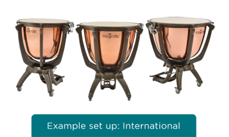 MAJESTIC Pauke, Prophonic Series, 23", Kupfer, poliert, tiefgezogen, d