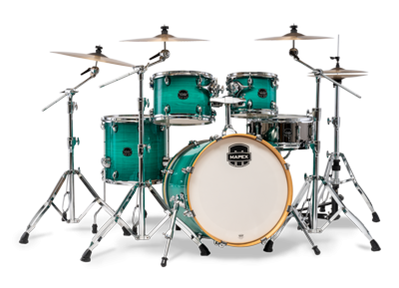 MAPEX Shellset, Armory, Fusion, mit Rosette, Jade Stone Burst #JO