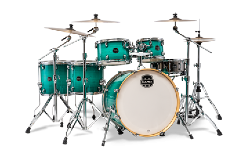 MAPEX Shellset, Armory, Stage+, mit Rosette, Jade Stone Burst #JO