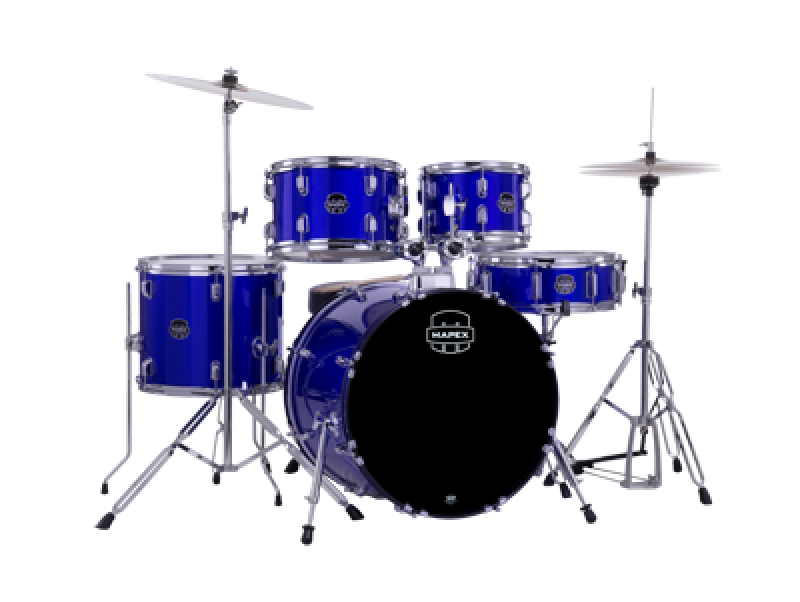 MAPEX Komplettset, Comet, Fusion, Indigo Blue #IB, inkl. Becken