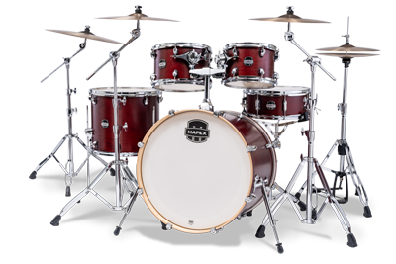 MAPEX Shellset, Mars Maple, Stage, Merlot Satin #WI