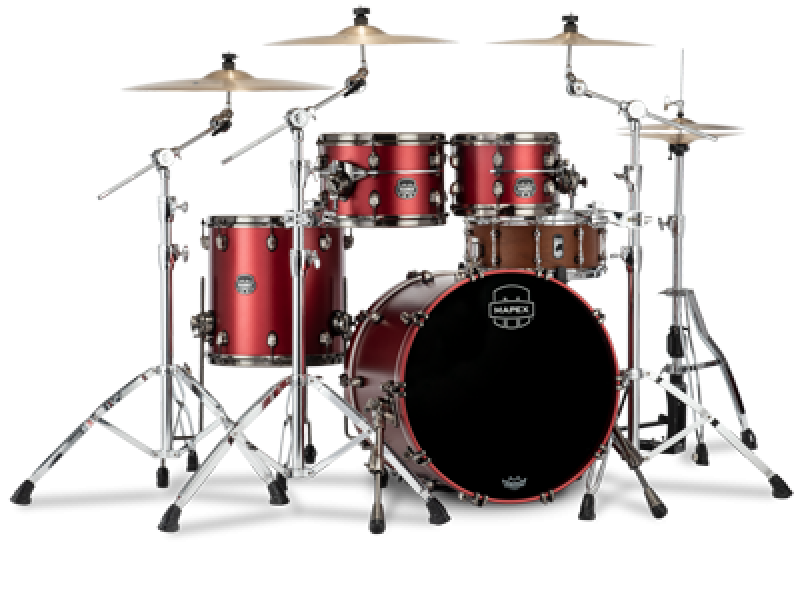 MAPEX Shellset, Saturn Evolution Birch, Fusion, Tuscan Red #BPA