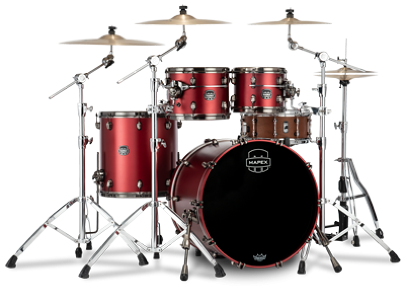 MAPEX Shellset, Saturn Evolution Birch, Stage, Tuscan Red #BPA