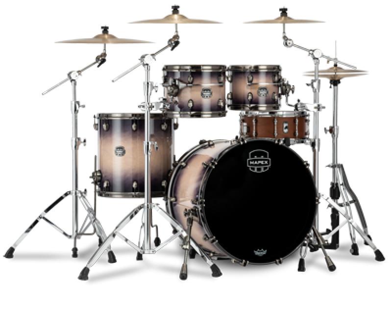 MAPEX Shellset, Saturn Evolution Birch, Stage, Exotic Violet Burst #BP