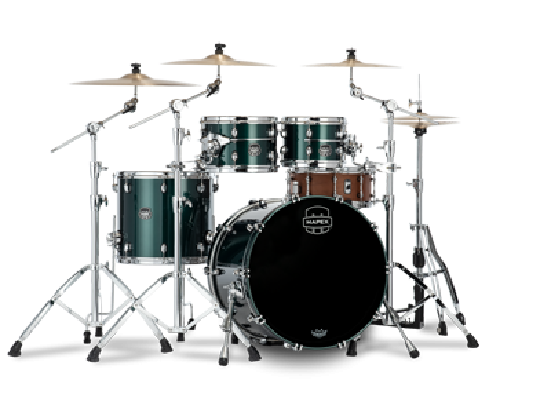 MAPEX Shellset, Saturn Evolution Birch, Stage, Brunswick Green #PQ