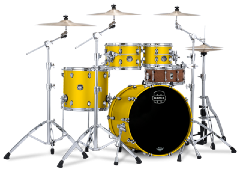 MAPEX Shellset, Saturn Evolution Maple, Stage, Tuscan Yellow #PM