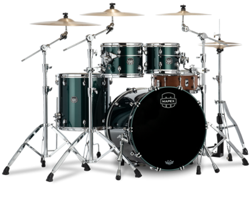 MAPEX Shellset, Saturn Evolution Maple, Stage, Brunswick Green #PQ