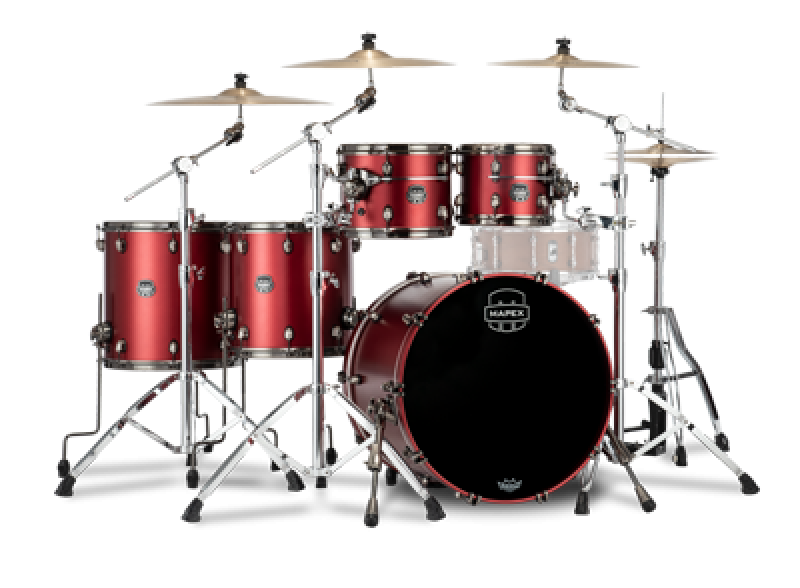 MAPEX Shellset, Saturn Evolution Birch, Stage+, Tuscan Red #BPA
