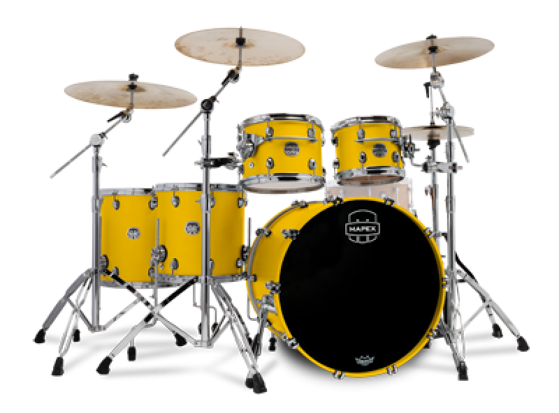 MAPEX Shellset, Saturn Evolution Maple, Stage+, Tuscan Yellow #BPM