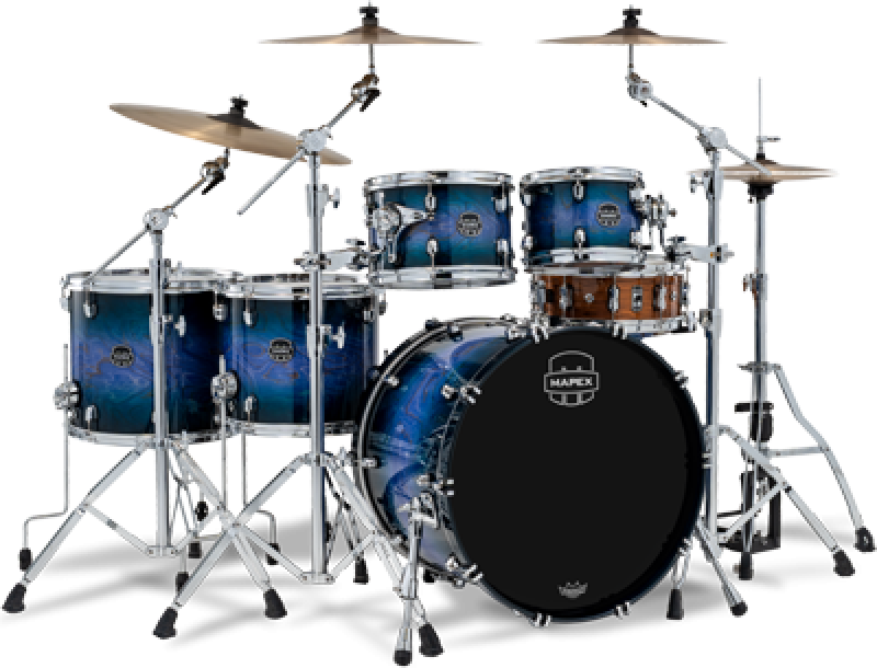 MAPEX Shellset, Saturn VI, Stage+, Cobalt Burst #XQ