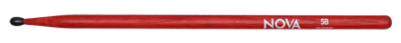 VIC FIRTH Drum Sticks, NOVA, 5BNR, Nylontip, rot
