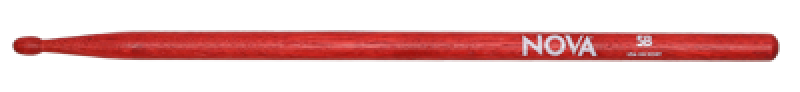 VIC FIRTH Drum Sticks, NOVA, 5BR, Woodtip, rot