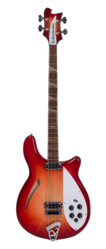 RICKENBACKER Bassgitarre, 4005V, Semi-Acoustic Body, stereo, Fireglo