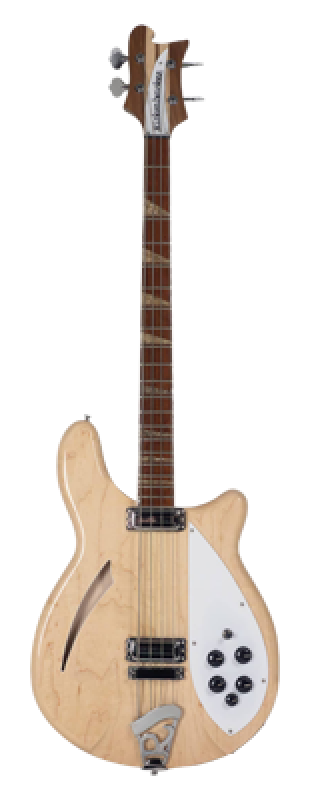 RICKENBACKER Bassgitarre, 4005V, Semi-Acoustic Body, stereo, Mapleglo